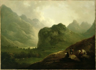 A Sketching Party in the Pass at Borrowdale by Julius Caesar Ibbetson